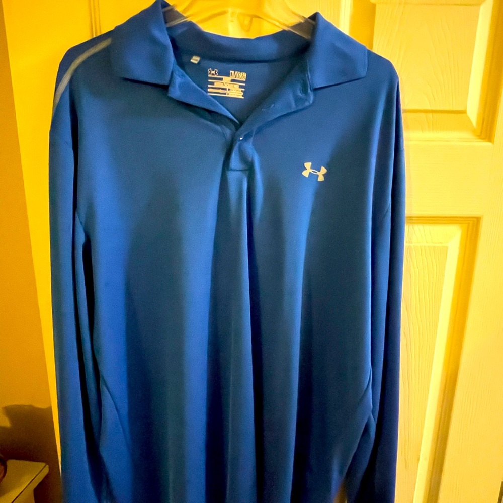 Under armor long sleeve collar shirt